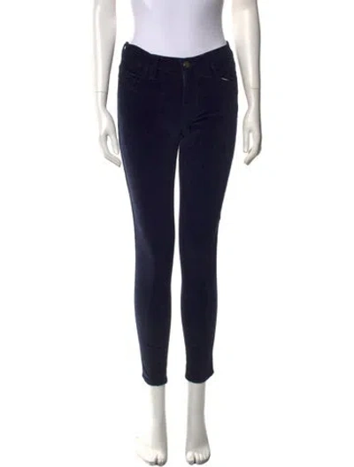 Pre-owned Frame Skinny Leg Pants In Black