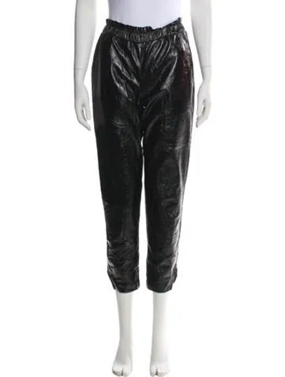 Pre-owned Frame Skinny Leg Pants In Black