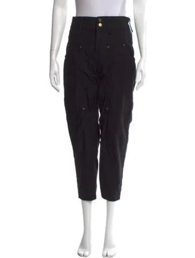 Pre-owned Frame Skinny Leg Pants In Black