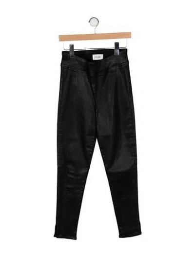 Pre-owned Frame Skinny Leg Pants In Black