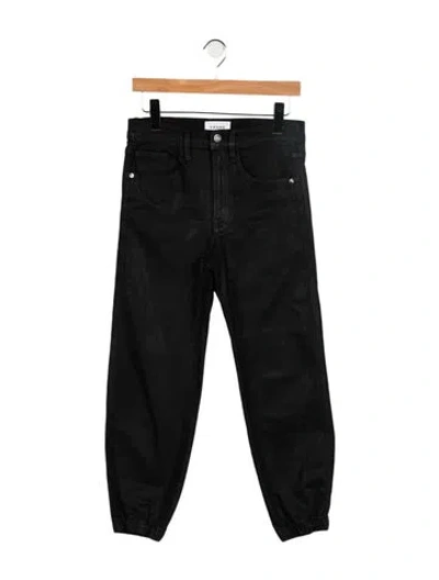 Pre-owned Frame Skinny Leg Pants In Black