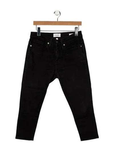 Pre-owned Frame Skinny Leg Pants In Black