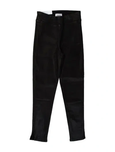 Pre-owned Frame Skinny Leg Pants In Black