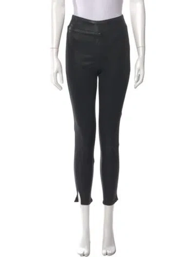Pre-owned Frame Skinny Leg Pants In Black