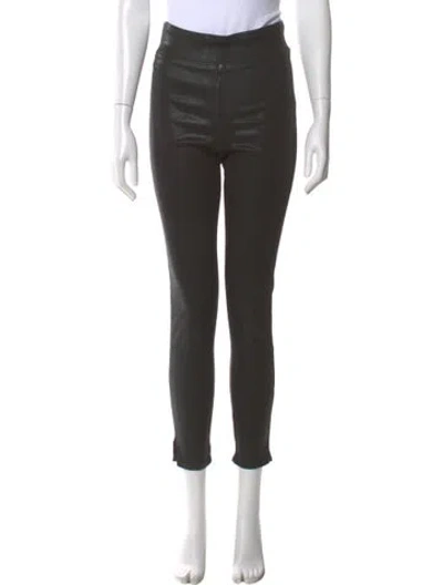 Pre-owned Frame Skinny Leg Pants In Black