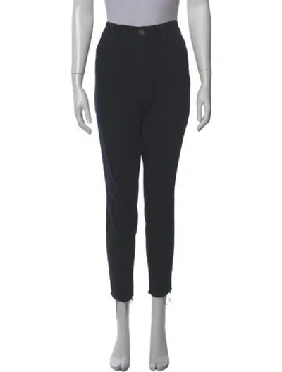 Pre-owned Frame Skinny Leg Pants In Black