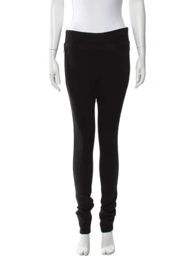 Pre-owned Frame Skinny Leg Pants In Black