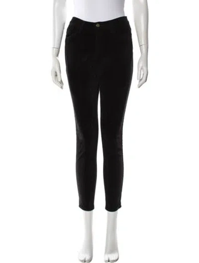 Pre-owned Frame Skinny Leg Pants In Black
