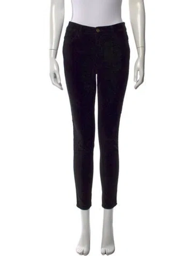 Pre-owned Frame Skinny Leg Pants In Black
