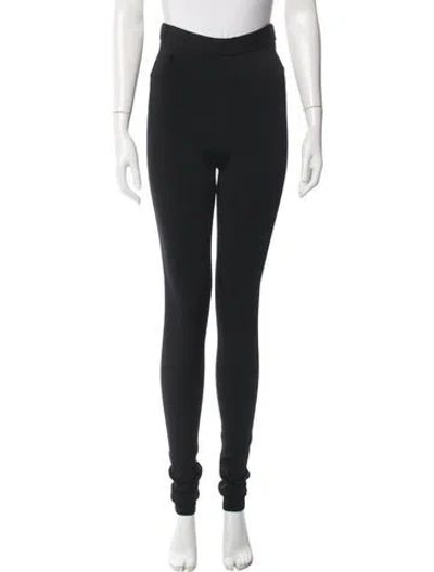 Pre-owned Frame Skinny Leg Pants In Black