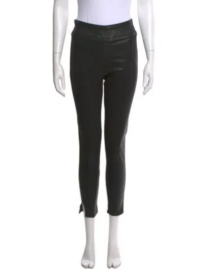 Pre-owned Frame Skinny Leg Pants In Black