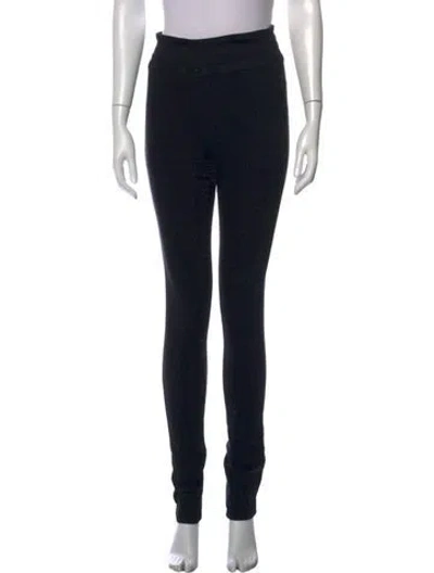 Pre-owned Frame Skinny Leg Pants In Black