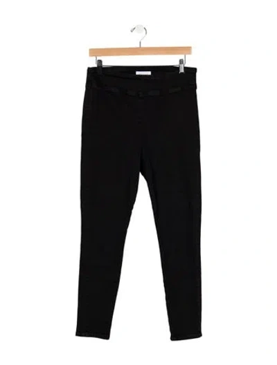 Pre-owned Frame Skinny Leg Pants In Black