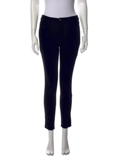 Pre-owned Frame Skinny Leg Pants In Black