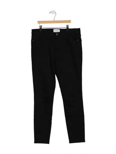 Pre-owned Frame Skinny Leg Pants In Black