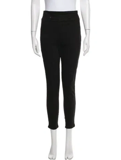 Pre-owned Frame Skinny Leg Pants In Black