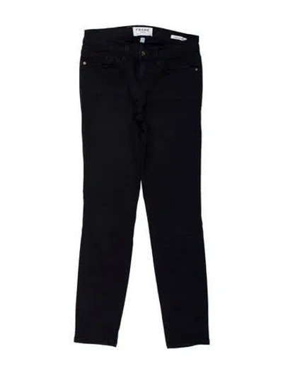 Pre-owned Frame Skinny Leg Pants In Blue
