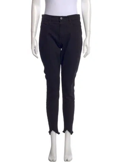 Pre-owned Frame Skinny Leg Pants In Blue