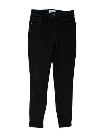 Pre-owned Frame Skinny Leg Pants In Blue