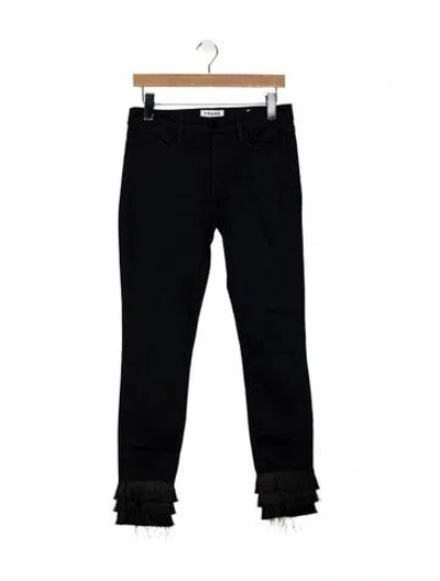 Pre-owned Frame Skinny Leg Pants In Blue