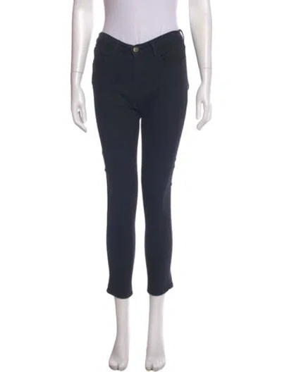 Pre-owned Frame Skinny Leg Pants In Gray