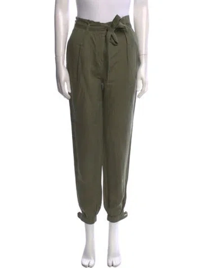 Pre-owned Frame Skinny Leg Pants In Green