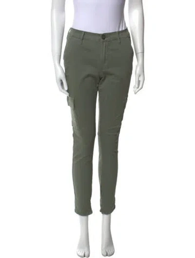 Pre-owned Frame Skinny Leg Pants In Green
