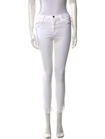 Pre-owned Frame Skinny Leg Pants In Neutral