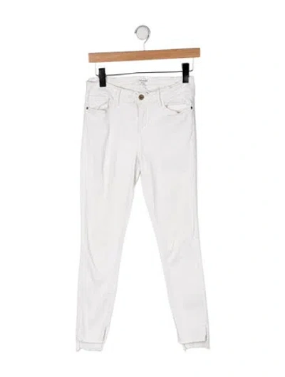 Pre-owned Frame Skinny Leg Pants In Neutrals