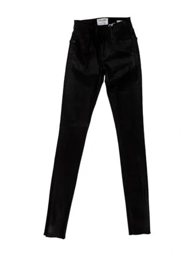 Pre-owned Frame Skinny Leg Pants W/ Tags In Black