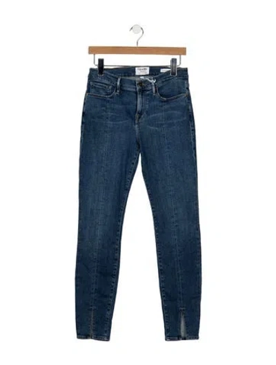 Pre-owned Frame Skinny Leg Pants W/ Tags In Blue
