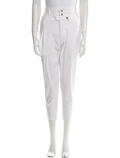 Pre-owned Frame Skinny Leg Pants In White