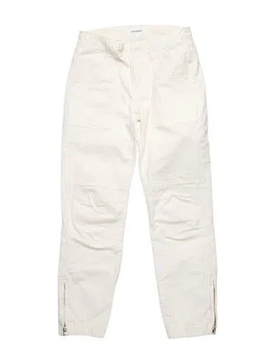 Pre-owned Frame Skinny Leg Pants In White