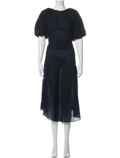 Pre-owned Frame Skirt Set In Blue