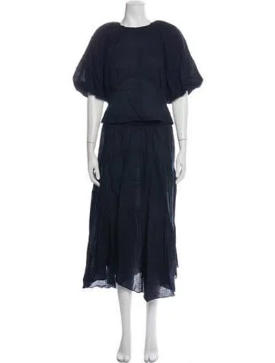 Pre-owned Frame Skirt Set In Blue