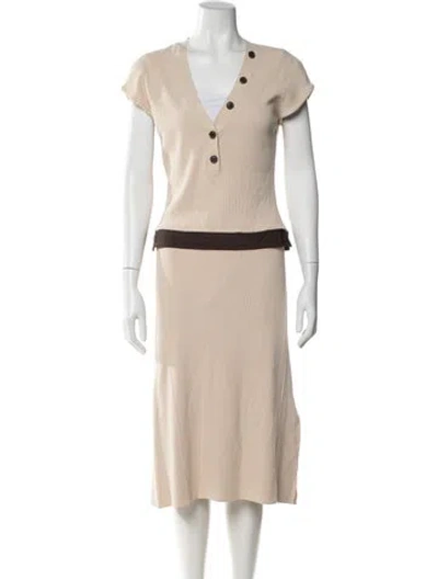 Pre-owned Frame Skirt Set In Neutral