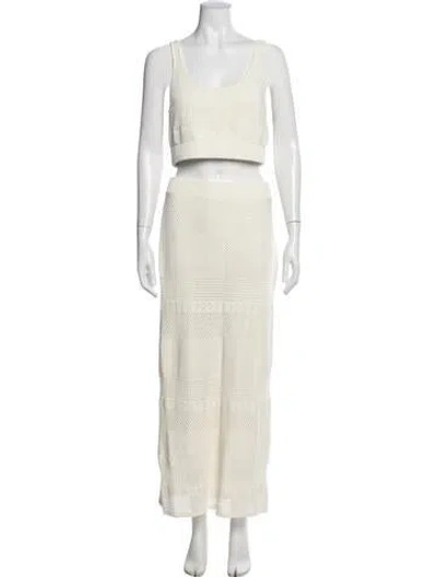 Pre-owned Frame Skirt Set In Neutral