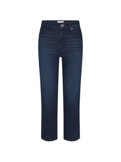 Frame Sleek Straight Jeans In Blue