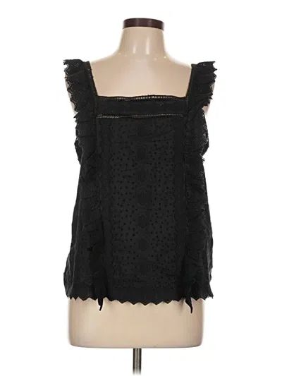 Pre-owned Frame Sleeveless Blouse In Black