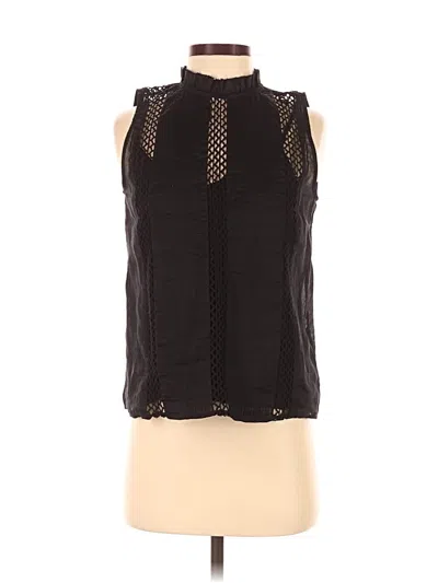Pre-owned Frame Sleeveless Blouse In Black