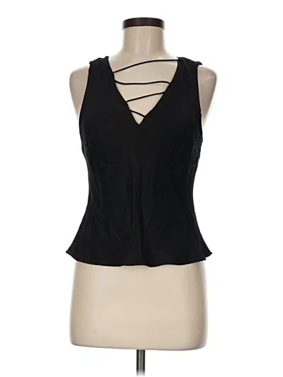 Pre-owned Frame Sleeveless Blouse In Black