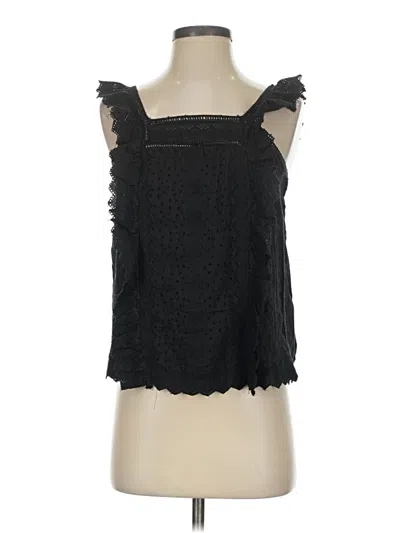 Pre-owned Frame Sleeveless Blouse In Black