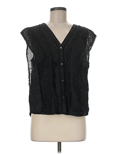 Pre-owned Frame Sleeveless Blouse In Black