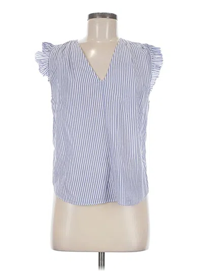 Pre-owned Frame Sleeveless Blouse In Blue