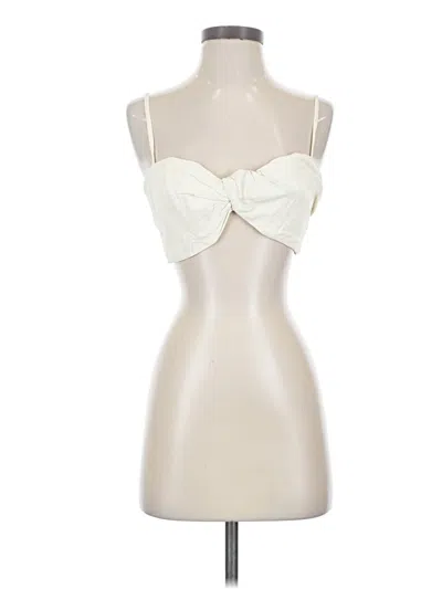 Pre-owned Frame Sleeveless Blouse In Ivory