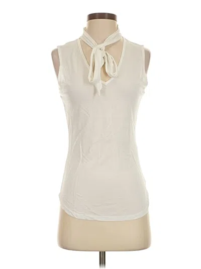 Pre-owned Frame Sleeveless Blouse In Ivory