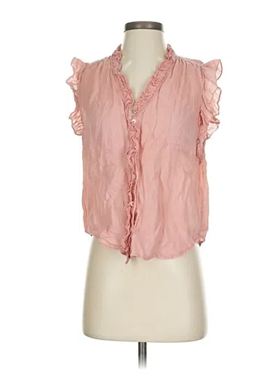 Pre-owned Frame Sleeveless Blouse In Pink