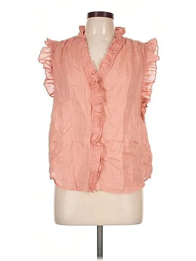 Pre-owned Frame Sleeveless Blouse In Pink