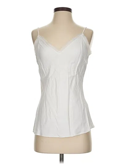 Pre-owned Frame Sleeveless Blouse In White