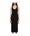 Frame Sleeveless Crochet-knit Maxi Dress In Black